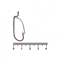 Гачки для лову риби, Siweida Single Beak SW-39121, 1000шт/уп, колір RED, № 2